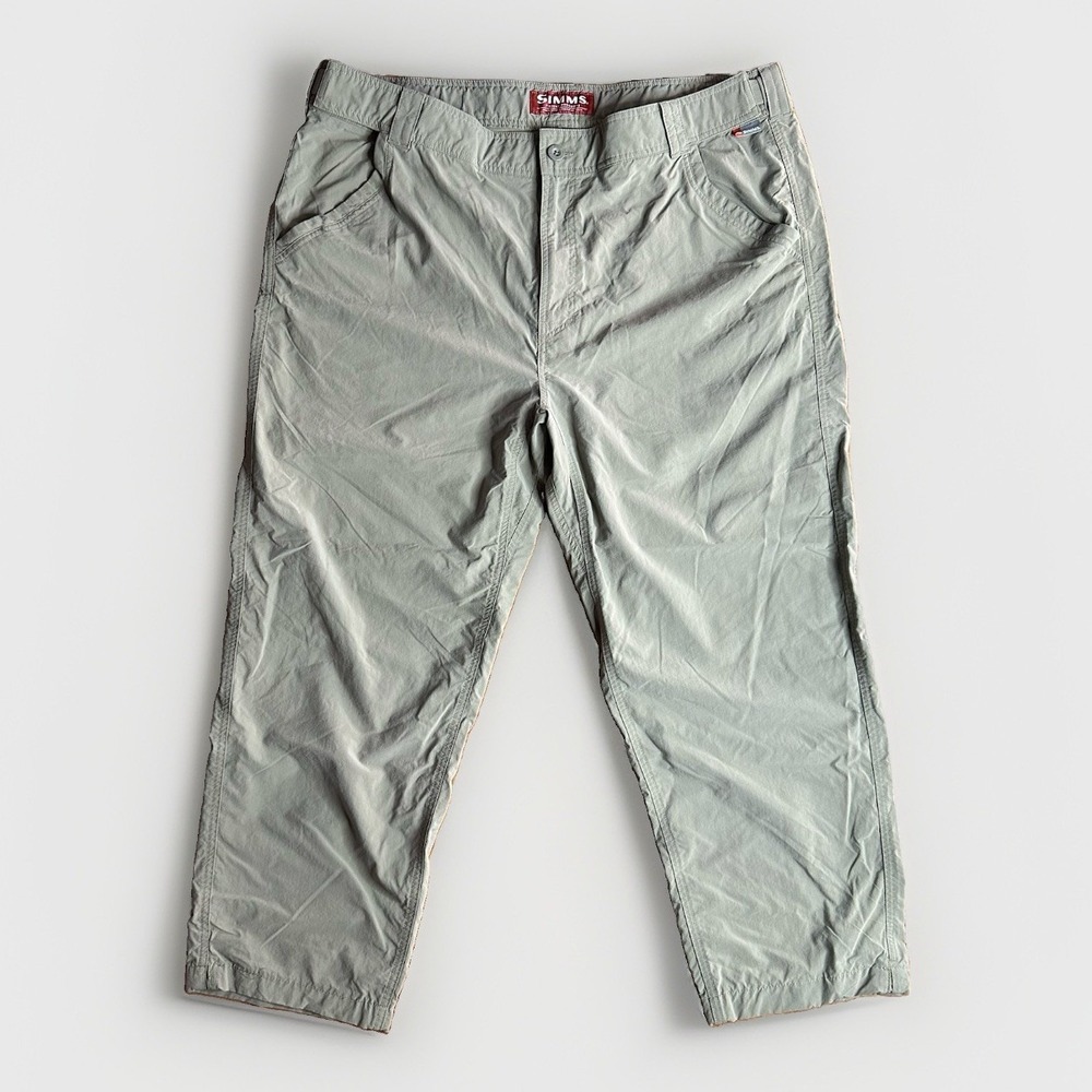 Simms Guide Pants Men XXL 42x26 Tan Fishing Hiking Gorpcore Lightweight Stretch